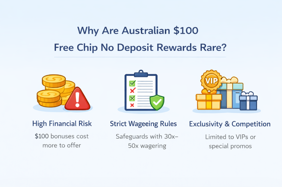 Why Are $100 No Deposit Bonuses Rare